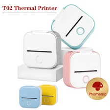 Phomemo Portable Sticker Printer Bluetooth Wireless Photo Thermal Printer T02