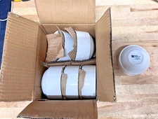 6pcs Sant' Andrea Royale 9.5 oz Stackable White Porcelain Soup/Bouillon Bowl