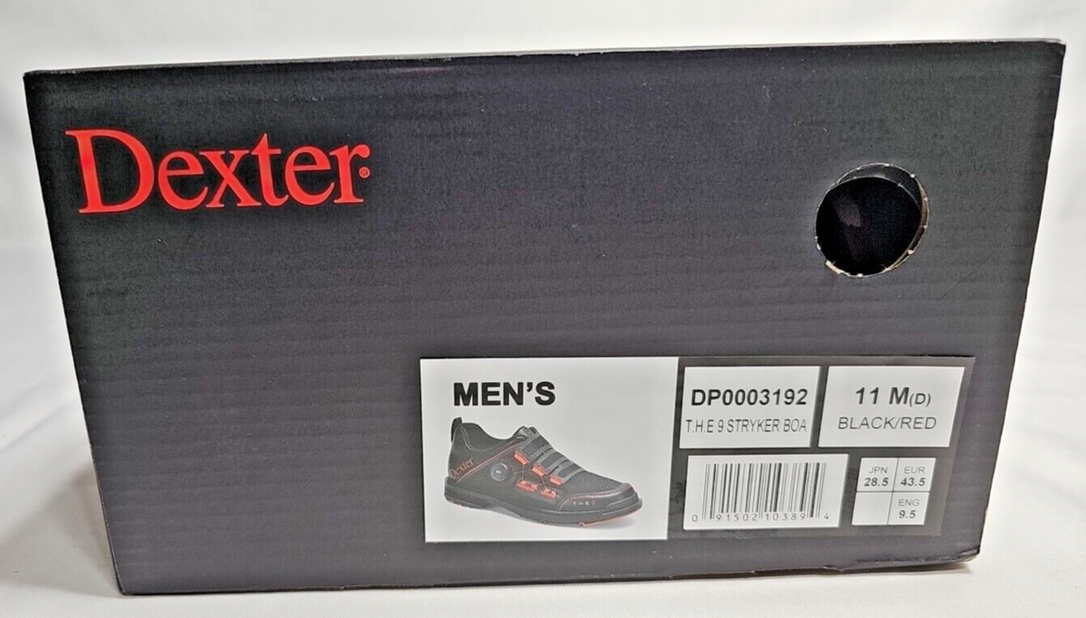 Dexter THE 9 Stryker BOA Black/Red Men's Bowling Shoes 11M Dexter THE 9 Stryker BOA Black/Red Men's Bowling Shoes 11M