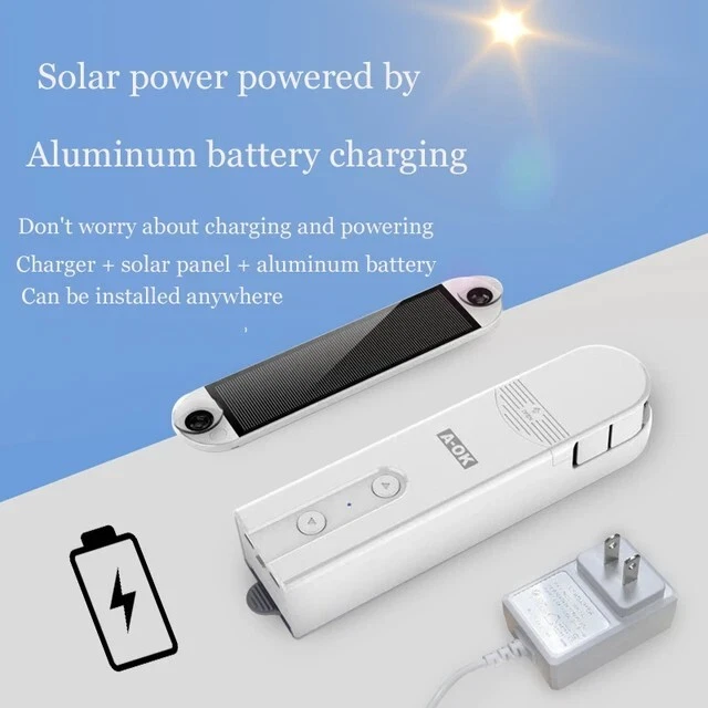 Stores roulants à chaîne motorisée intelligents obturateur charge solaire BT APP - Photo 3/4