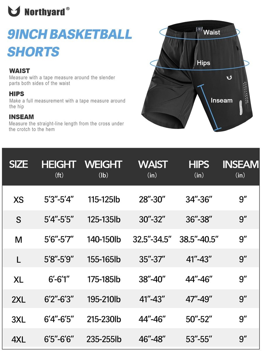 NORTHYARD Herren Athletic Running Shorts Quick Dry Workout Shorts 17,8 Cm/12,7 Cm/22,9 Cm Leichte Sport Gym Basketball Shorts Wandern - View #10