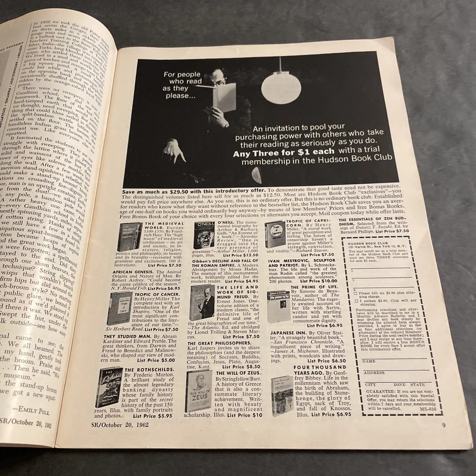 Vintage Magazine: Saturday Review - October 1962 / The American West / KRP Foto 4 de 4