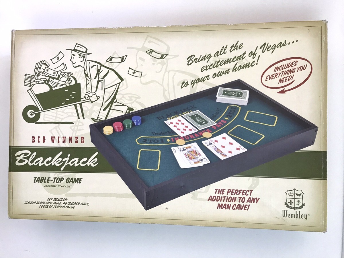 BlackJack Big Winner Table Top Game Perfect For Man Cave NEW 