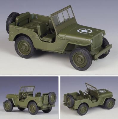 Welly 1:36 1941 Jeep Willys MB Diecast Metal Pullback Model Car