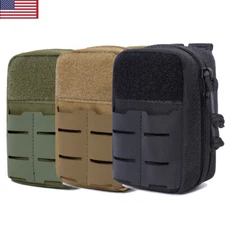 Tactical MOLLE Pouch Multi-Purpose Compact EDC Small Utility Admin Organizer Bag
