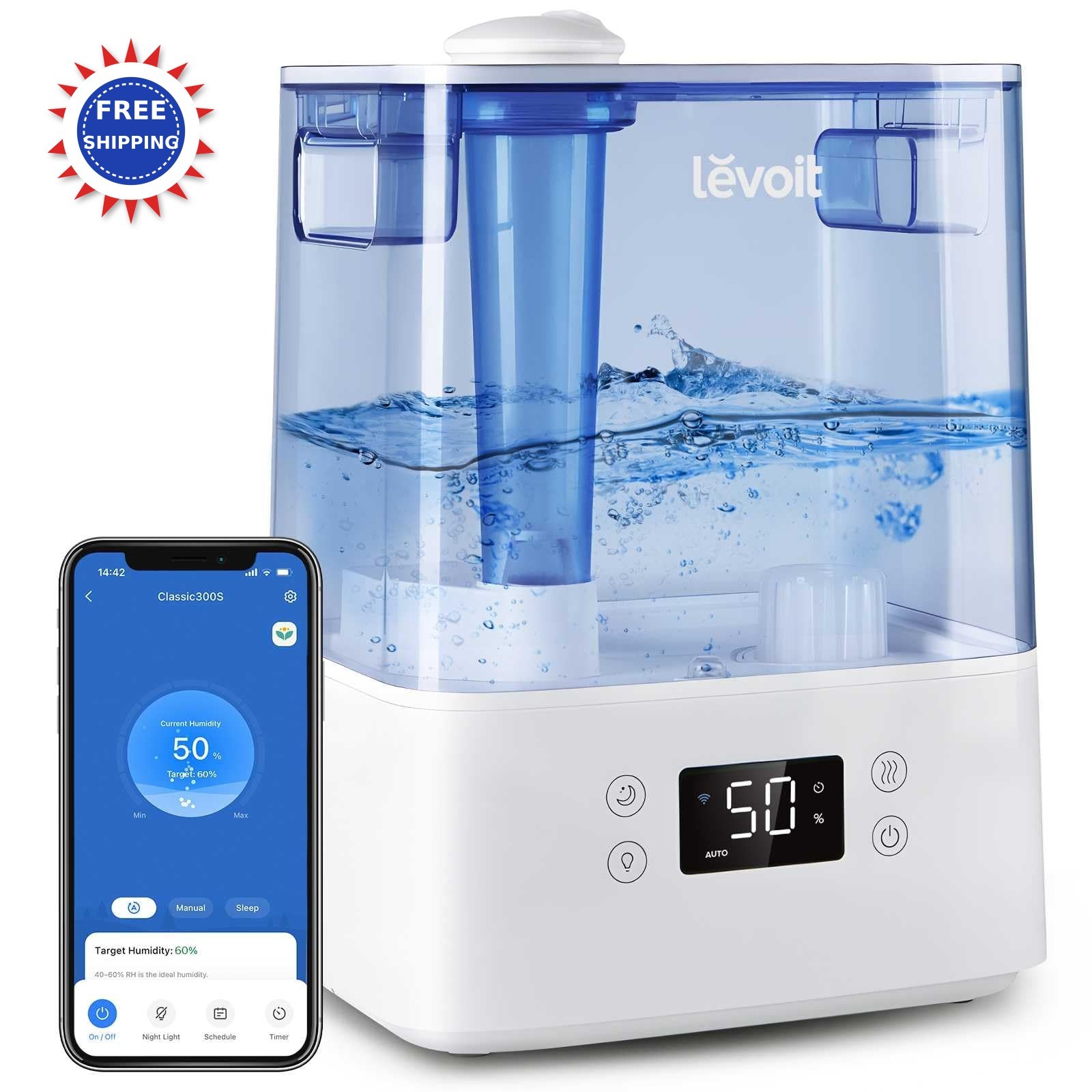 LEVOIT Classic300S Smart Top Fill Humidifier