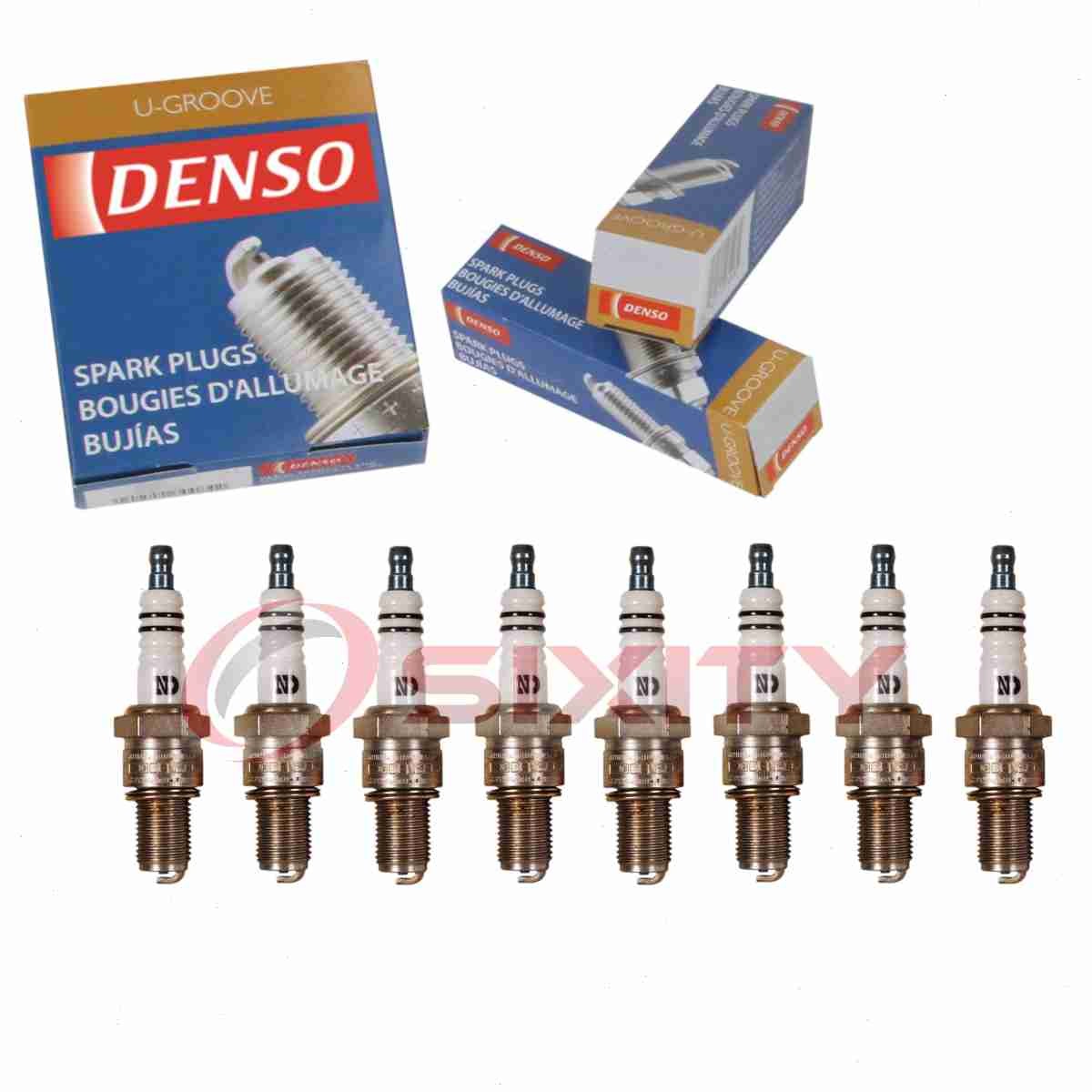 8 pc DENSO 4046 Standard U-Groove Spark Plugs for W27ES-U AR2594 AR2592 5238 kb