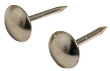 The Group 532632 9 Smooth Nickel Upholstery Nails 25 PCS Hand Fastener Kits