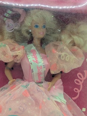 Mattel 1990 Happy Birthday Barbie Doll #7913 New In Sealed Box | eBay