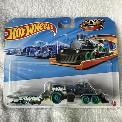 Hot Wheels Track Fleet Nitro Rail Truck & Trailer Diecast Set 2025 Mattel NIP