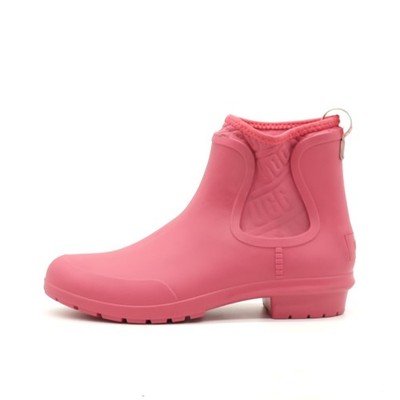 UGG Damen Drizlita Stiefeletten Pink Gummi Knöchelhoch Boots Chelsea EU 38
