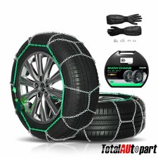 2x Anti-skid Snow Chains 12mm For Pickup Trucks 21560r16 22555r16 23545r17
