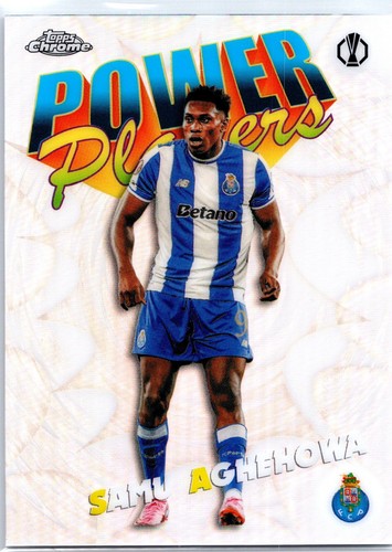 2025-26 Topps Chrome Uefa Club Competitions - Power Players Samu Aghehowa #PP-33