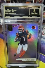 2024 Panini Donruss Elite FOTL - Ja'Marr Chase #10 Grade 8 Near Mint Holo Card