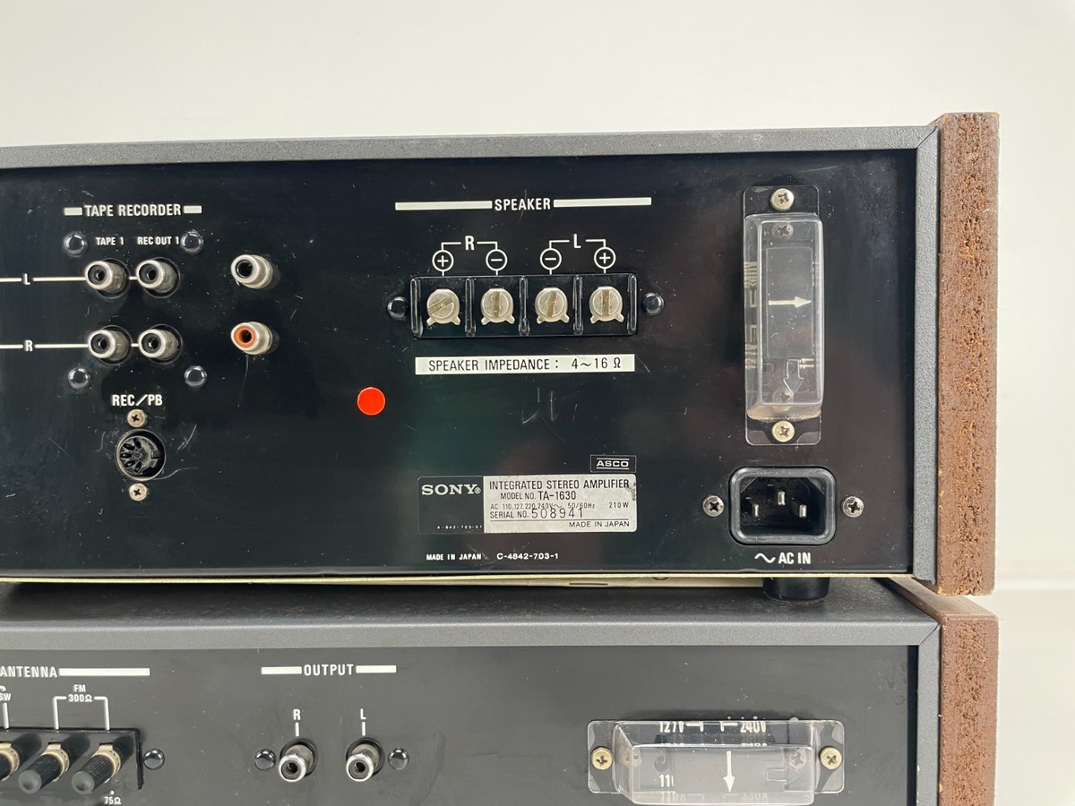 SONY ソニー プリメインアンプ TA-1630 TA-1630 - アンプとインプとの日々