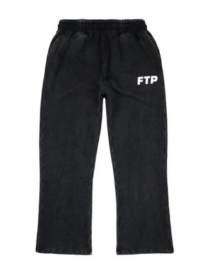 FTP Overdyed Logo Sweatpants   Size LARGE Black)   As Pictured - NEW W/O TAGS  