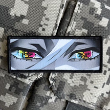 Anime Eyes Embroidered Iron-On Sew-On Morale Patch