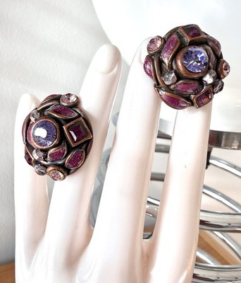 Taratata boucles d oreilles Pierre Vintage Jewelry Earring Bijoux Couture