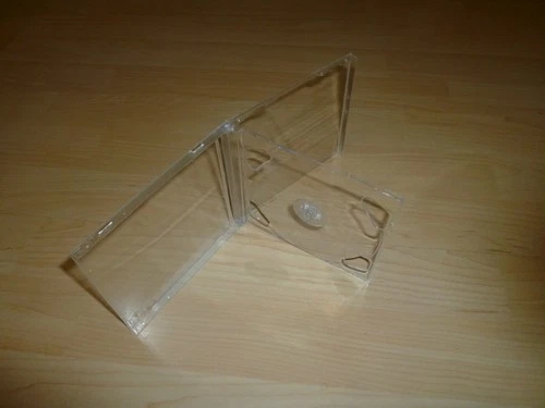 20 CD Hüllen durchsichtig transparent 2 CDs DVDs 2fach Maxi Breite 10mm 1cm Neu