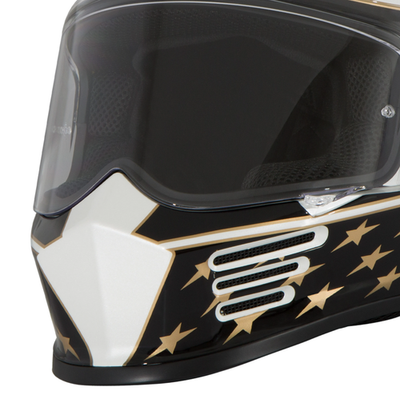 Simpson Motorcycle Speed Bandit Helmet - Americana Gold | eBay