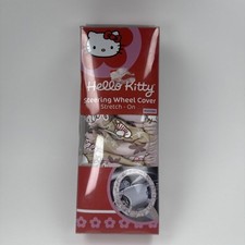 Vtg 2004 Hello Kitty Steering Wheel Stretch On Cover Fits 14.5-16.5 Wheel Nib