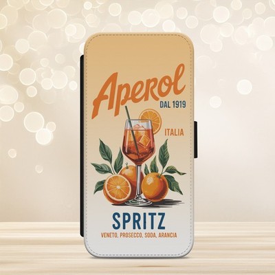 SUMMER VIBES URLAUB HANDYHÜLLE IPHONE SAMSUNG PIXEL FLIP WALLET APEROL ITALIEN