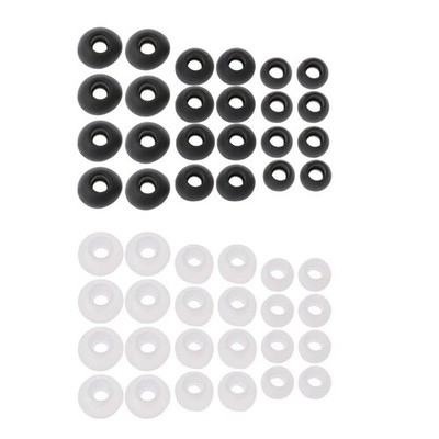 12 Pairs Universal Premium Ear Tips Silicone Replacement Earbud Earbuds