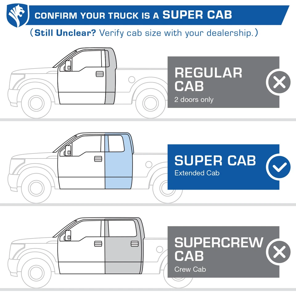 TYGER 3.5" Rider Running Boards for 97-03 F150/250; 04 Heritage Supercab Foto 2 de 4