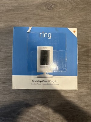 Ring Stick Up Cam Indoor Outdoor 1080p Wi-Fi Plug-In Security Camera