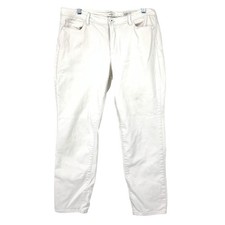 J. Jill Denim Authentic Fit Slim Ankle Jeans Womens Size 12 White Stretch