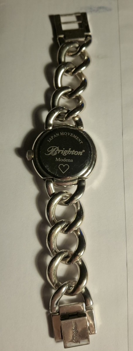 Brighton Modena Silver-plated Watch New Battery - Excellent Used Condition s-l400.jpg main image 3