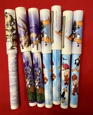 Looney Tunes Lot Of (7) Pens New Old Stock National Design 1992 Taz Daffy Coyote