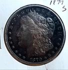 1879 S Morgan 90% Silver Dollar Gun Metal Toning