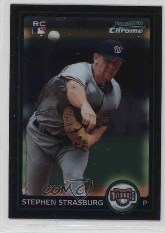 2010 Bowman Chrome Stephen Strasburg #205 6u5