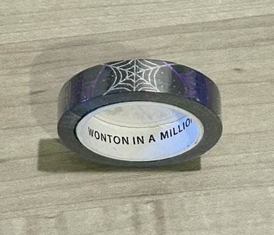New Wonton In A Million Halloween Spiderwebs  ️ Black washi tape 10 mm WIAM