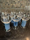 Vintage Tiffany & Co Crystal Water Goblet Wine Glass  7 INCH Tall India Set Of 6