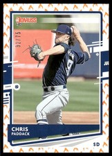 2020 Donruss #163 Chris Paddack On Fire Emoji SN San Diego Padres