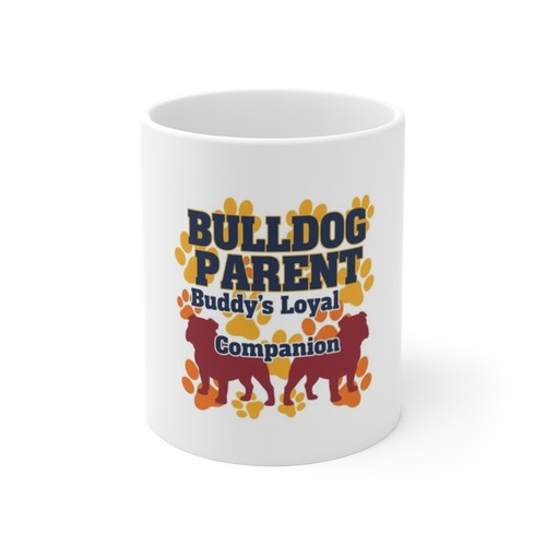 Set Regalo Bulldog Personalizzato Grembiule Tazza Sottobicchiere Personalizzato Nome Animale Regalo Pasqua - Foto 6 di 12