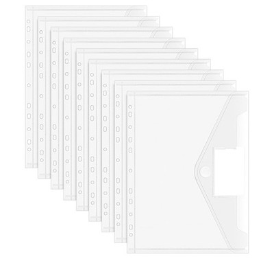 40 x Transparent Dokumententasche A4 Aufbewahrungstasche Dokumentenhülle Mappe.
