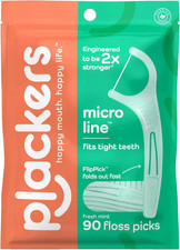 Micro Mint Dental Floss Picks, 90 Count Pack of 3