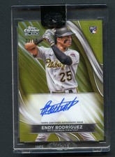 Endy Rodriguez - 2024 Topps Chrome Black Autographs #CBA-ER Orange Refractor /25