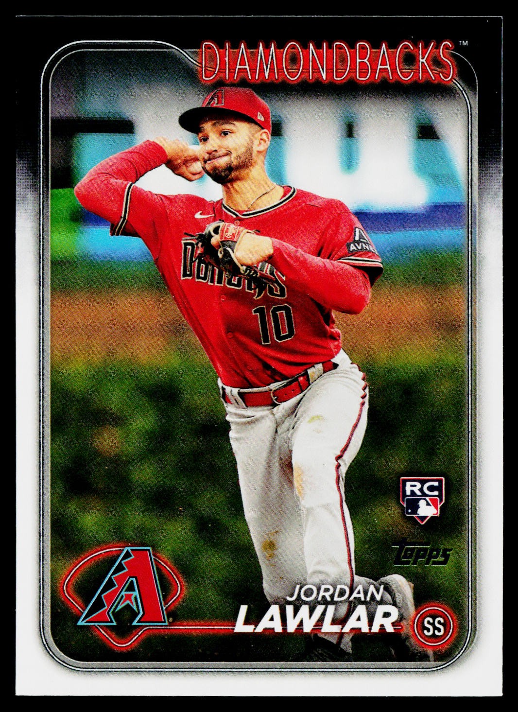 2024 Topps Chrome #229 Jordan Lawlar Arizona Diamondbacks Rookie