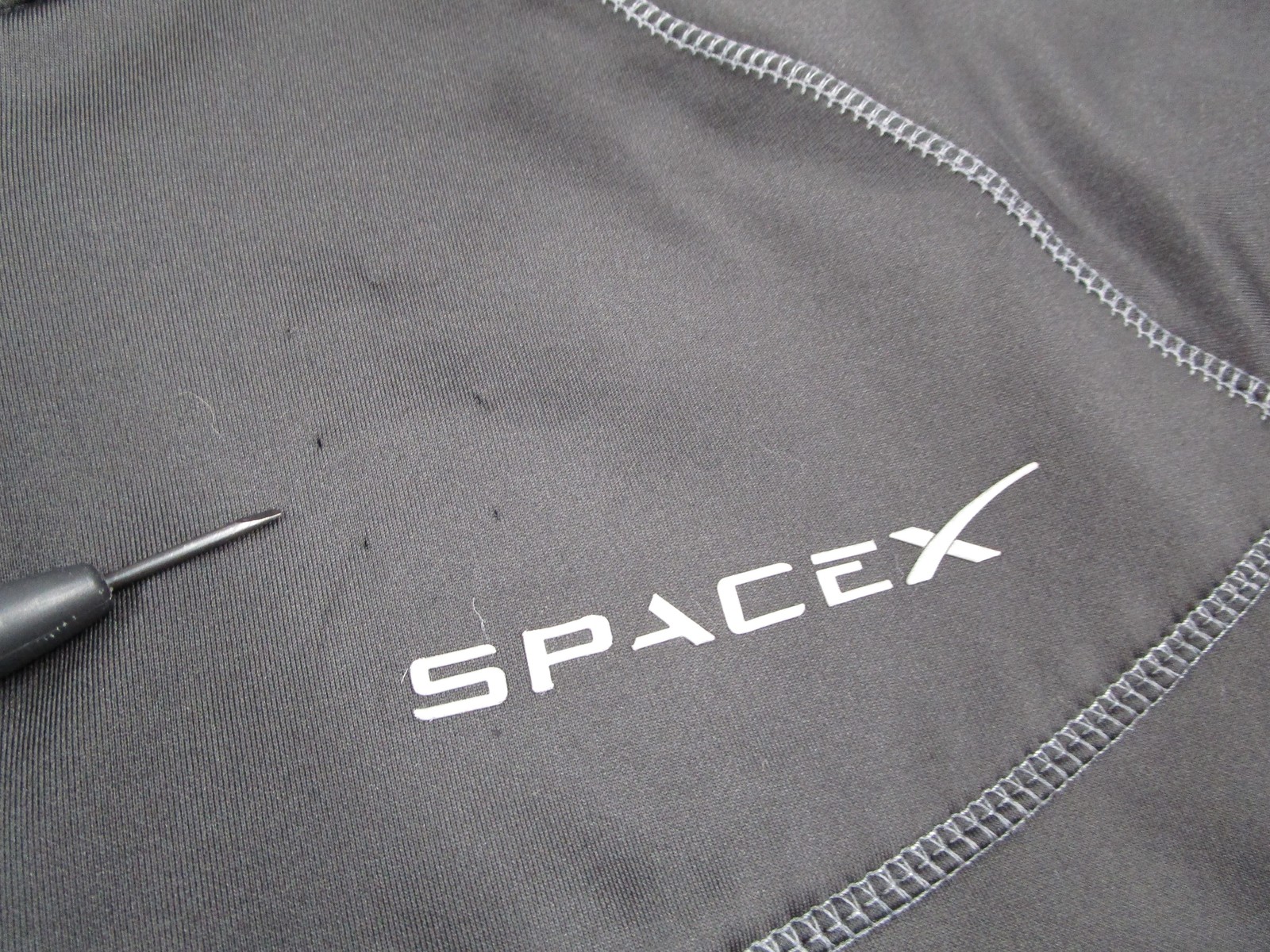 SpaceX Jacket Womens Medium Black Softshell Full … - image 4