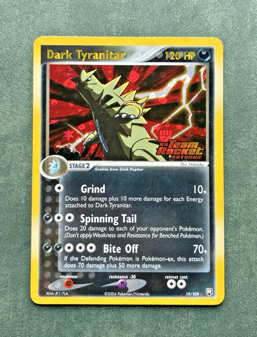 Dark Tyranitar 19/109 Team Rocket Returns Reverse Holo Rare NM!