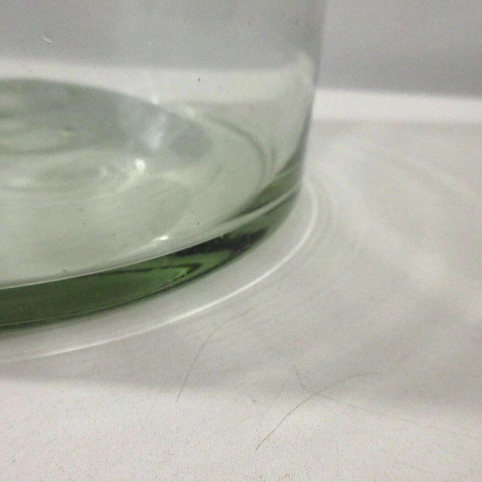 Glass Pillar Candle Hurricane Vases 9" Clear Heavy Thick Home Decor Lot of 3 - Image 4 of 4