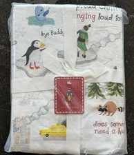 New Pottery Barn Elf Cotton Sheet Set - Twin Size XL . Original Package W/ Tags