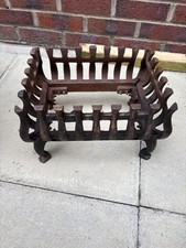 Cast iron fire grate basket