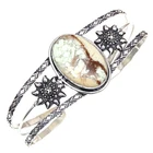 Lemon Chrysoprase Gemstone Ethnic Jewelry Cuff Bracelets7''Adjustable