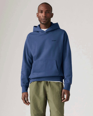 levis herren sweatshirt a8435 0020 - authentic hoodie sea garm