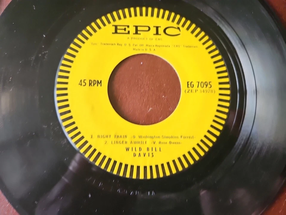 WILD BILL DAVIS VINYL 45 CRAZY, W!LD AND WONDERFUL Foto 4 de 4